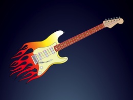 Music - Flames Guitar 