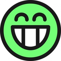 Objects - Flat Grin Smiley Emotion Icon Emoticon clip art 