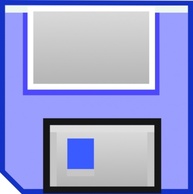 Floppy Disk Save clip art