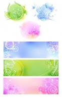 Flourishes & Swirls - Floral Banners 