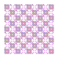 Floral Chess Pattern