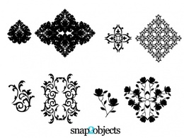 Flourishes & Swirls - Floral Ornaments 