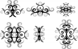 Floral Ornaments Vectors