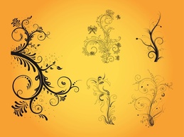 Ornaments - Floral Vector Designs 