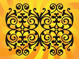 Ornaments - Floral Vector Ornament 