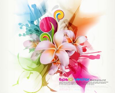 Backgrounds - Flower Background/Design Element 