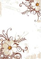 Flourishes & Swirls - Flower Background 