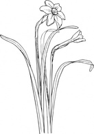 Flowers & Trees - Flower Plant Stem Bush clip art 