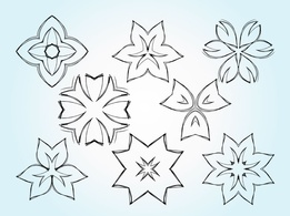 Flower Sketch Vectors