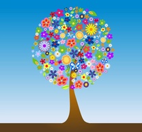 Nature - Flower Tree Vector 