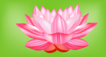Flowers & Trees - Flower Vector - Lotus Flower 
