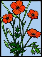 Flowers Drawing On Glass clip art Preview