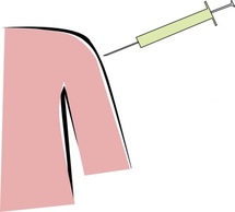 Flu Vaccine Shot clip art 