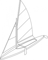 Transportation - Fold Boat clip art 