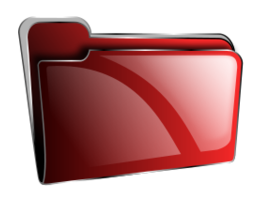 Folder icon red empty