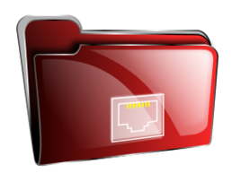 Objects - Folder icon red net 