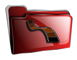 Objects - Folder icon red video 