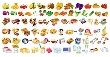 Food - Food elements of Vector 