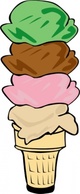 Objects - Food Menu Recreation Cartoon Ice Desserts Cream Cone Alt Party Scoop Festive Dessert Icecream Scoops 