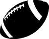 Football Monochrome Vector Image