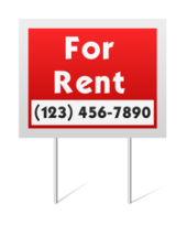 Signs & Symbols - For Rent Sign 