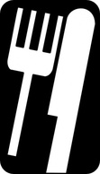 Objects - Fork Knife clip art 