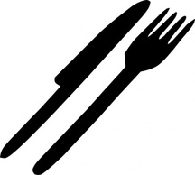 Objects - Fork Knife Silverware clip art 