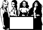 Four Divas Vector Preview