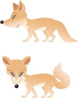 Animals - Fox Vector 14 