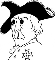 Cartoon - Frederick The Great clip art 