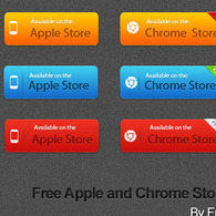 Free Apple and Chrome Store Button Preview