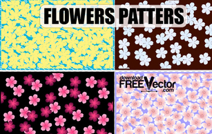 Free Art Vector Flowers Patterns Preview
