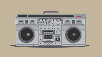 Free Detailed Boombox Vector Preview