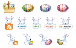 Icons - Free Easter Bunny Vector Icons 