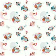 Free Floral Pattern for Photoshop and Illustrator