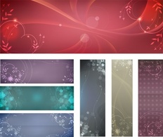 Free flowery vector backgrounds Preview