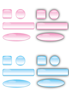 Web Elements - Free Glass Buttons Vectors and Bars 