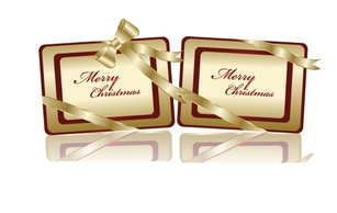 Holiday & Seasonal - Free Golden Christmas Tags 