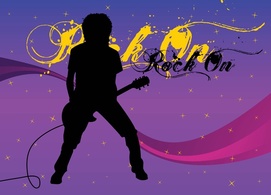 Free Guitarist Vector Preview