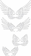 Human - Free Hand Drawn Vector Wings 