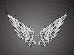 Free Ornate Wings Vector 