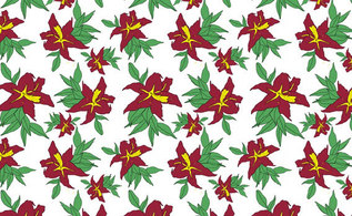 Flowers & Trees - Free seamless flower pattern 