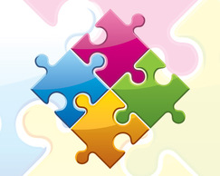 Free Stock. Colorful puzzle Preview