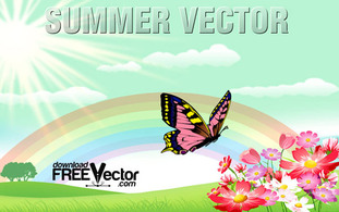 Nature - Free Summer Vector Illustrations 