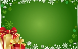 Holiday & Seasonal - Free Vector Christmas Gift And Background 