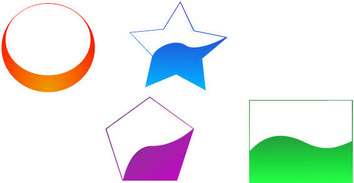 Shapes - Free vector coloured shapes 