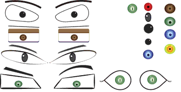 Human - Free Vector Eyes 