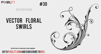 Free vector floral swirls