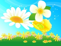 Nature - Free Vector Flowers 08 