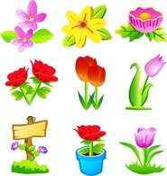 Nature - Free Vector Flowers 